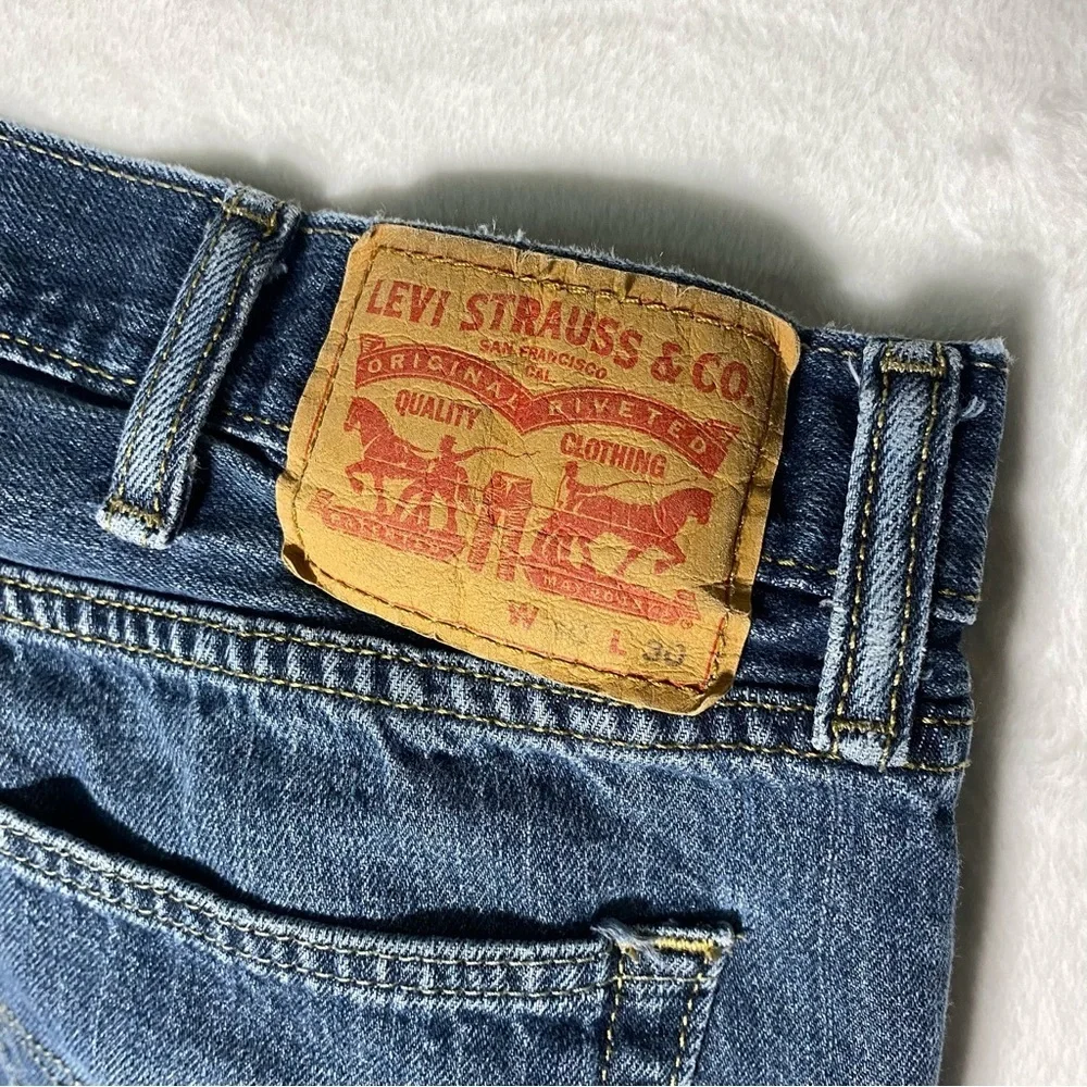 Levi’s Men Jeans 40x30 Relaxed Straight Leg‎ Blue Denim Dad Core Gorpcore Casual